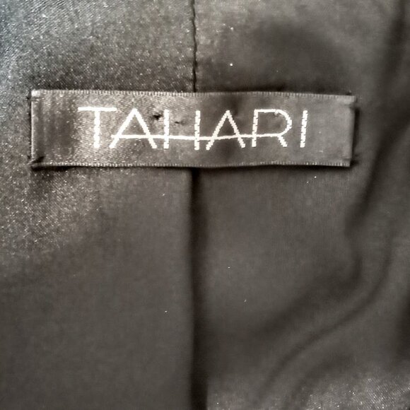 Tahari Black Silk Embroidered Velvet Jacket - Picture 5 of 8